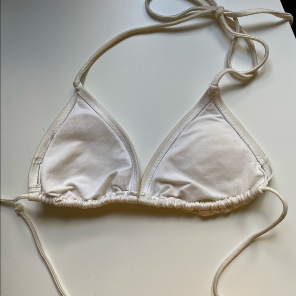 ❌SOLD❌ White Boho Bikini Top - Picture 3 of 3